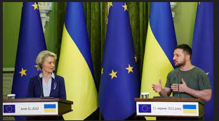 EU Officials Advised European Leaders To Support Ukraine's Bid As A Candidate For The EU, But Officials Noted That Their Country Had "A Long To Go Before It Would Qualify."