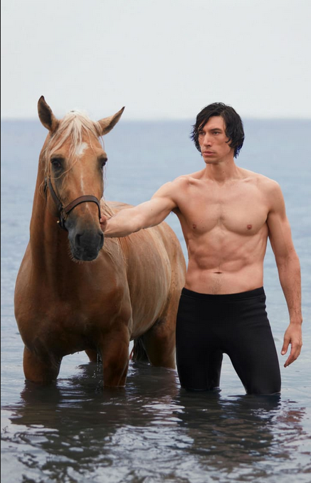 Swimsuit-Clad Adam Driver Goes Viral For Burberry Again.