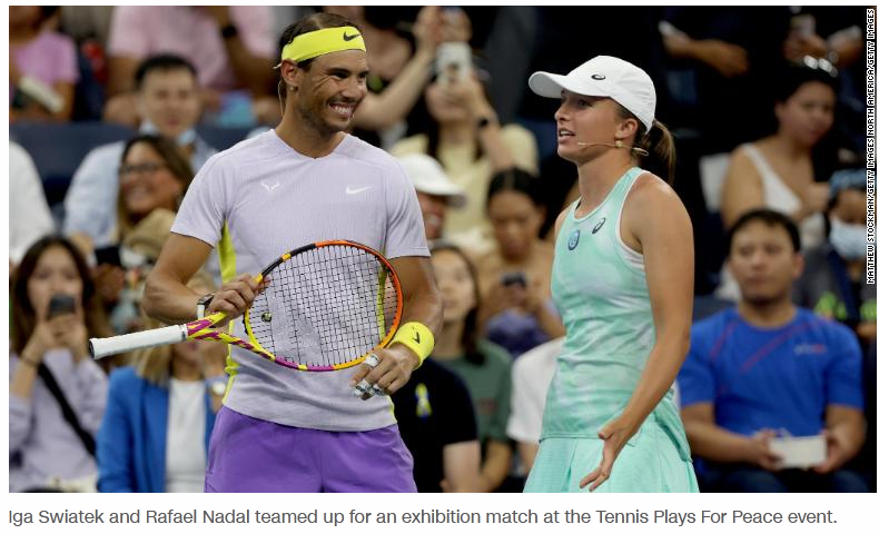 The US Open's Tennis Plays For Peace Campaign Raised $1.2 Million For The Relief Effort In Ukraine.