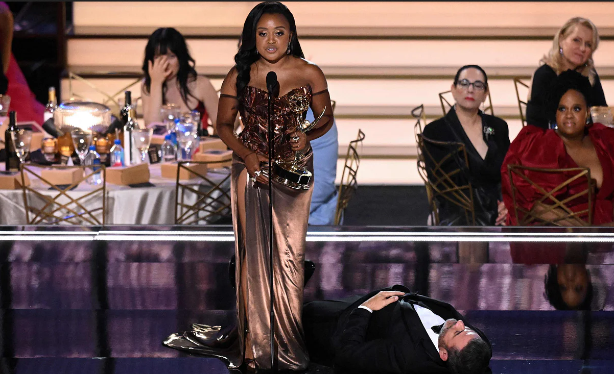 Jimmy Kimmel Apologizes To Quinta Brunson For Tasteless Joke He Made At The Emmy Awards.